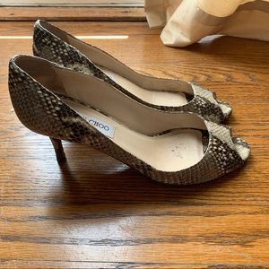 Jimmy Choo Isabel Python Pumps
